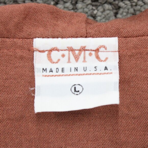 C.M.C Tunic Dress Womens Large L Brown Pullover Cowl Neck Long Sleeve USA - Picture 6 of 9